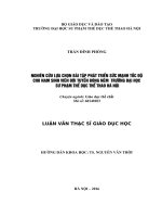 NGHIÊN cứu lựa CHỌN bài tập PHÁT TRIỂN sức MẠNH tốc độ CHO NAM SINH VIÊN đội TUYỂN BÓNG ném  TRƯỜNG đại học sư PHẠM THỂ dục THỂ THAO hà nội 