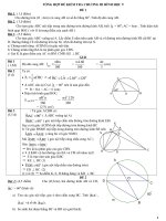 ĐỀ KIỂM TRA CHƯƠNG 3 HÌNH HỌC 9 CÓ ĐÁP ÁN