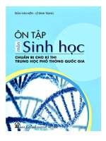 ÔN tập môn SINH học CHUẨN bị THPT QUỐC GIA