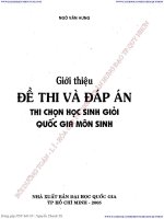 Sách đề thi hsg qg môn sinh học