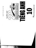 tuyen tap 20 de thi olimpic tieng anh 10