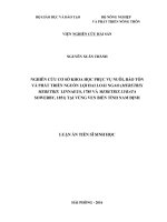 Nghiên Cứu Cơ Sở Khoa Học Phục Vụ Nuôi, Bảo Tồn Và Phát Triển Nguồn Lợi Hai Loài Ngao (MERETRIX MERETRIX  LINNAEUS, 1785 VÀ MERETRIX LYRATA SOWERBY, 1851)