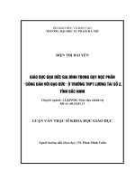 GIÁO dục đạo đức GIA ĐÌNH TRONG dạy học PHẦN “CÔNG dân với đạo đức” ở TRƯỜNG THPT LƯƠNG tài số 2, TỈNH bắc NINH 