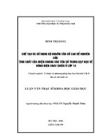 CHẾ tạo và sử DỤNG bộ NGUỒN tần số CAO để NGHIÊN cứu TÍNH CHẤT của ĐIIỆN KHÁNG vào tần số TRONG dạy học về DÒNG điện XOAY CHIỀU ở lớp 12 