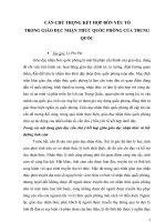 TÀI LIỆU THAM KHẢO   bốn yếu tố cần CHÚ TRỌNG kết hợp TRONG GIÁO dục NHẬN THỨC QUỐC PHÒNG ở TRUNG QUỐC