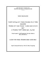 THIếT kế bài dạy THEO PHƯƠNG PHáP TRảI NGHIệM TRONG dạy học PHầN “ CÔNG dân với đạo đức”ở TRƯờNG THPT HồNG đức, hà nội 