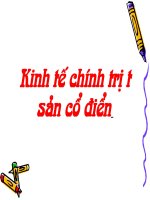 BÀI GIẢNG điện tử   KINH tế CHÍNH TRỊ tư SẢN cổ điển