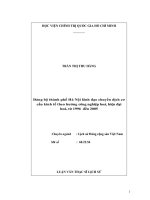 Đảng bộ thành phố Hà Nội lãnh đạo chuyển dịch cơ cấu kinh tế theo hướng công nghiệp hóa, hiện đại hóa, từ năm 1996 đến 2005