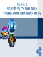 Nghiệp Vụ Thanh Toán Qua Ngân Hàng ( Nghiệp Vụ Ngân Hàng Thương Mại 2)