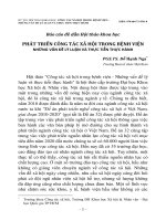 Phát triển công tác xã hội trong bệnh viên