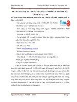 TÌNH HÌNH THỰC tế tổ CHỨC CÔNG tác kế TOÁN tại CÔNG TY cổ PHẦN THƯƠNG mại và DỊCH vụ t i m e 