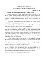 NGƯỜI TÀY NÙNG THAM GIA VIỆT NAM TUYÊN TRUYỀN GIẢI PHÓNG QUÂN