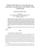 Những vấn đề pháp lý về việc tham gia của công đoàn trong giải quyết tranh chấp lao động và đình côn