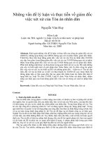 Những vấn đề lý luận và thực tiễn về giám đốc việc xét xử của Tòa án nhân dân