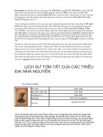 Nhà Nguyễn qua các thời kì