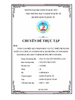 NÂNG CAO HIỆU QUẢ NHẬP KHẨU vật tư, THIẾT bị NGÀNH nước của CÔNG TY cổ PHẦN đt  XD TRƯỜNG AN VIWASEEN GIAI đoạn 2011 2015 và ĐỊNH HƯỚNG đến năm 2020 