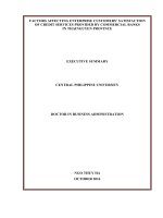 Các yếu tố ảnh hưởng đến sự hài lòng của khách hàng doanh nghiệp với dịch vụ tín dụng của các ngân hàng thương mại tại tỉnh Thái Nguyên (1)