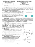 CHỌN đội TUYỂN VÒNG 2 2016 2017 sơn 