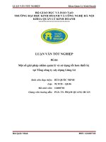 Một số giải pháp nhằm quản lý và sử dụng tốt hơn thiết bị  tại tổng công ty xây dựng lũng lô 