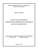 Kinh tế tập thể trong xây dựng nông thôn mới ở tỉnh Quảng Ngãi (3)