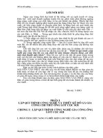 Thiết kế qui trình công nghệ gia công ống lót cọc sợi ,thiết kế máy khoan chuyên dùng ,cải tiến máy mài thành máy khôn  