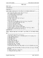 THỰC TRẠNG bộ máy tổ CHỨC tại CÔNG TY cổ PHẦN SÔNG đà  