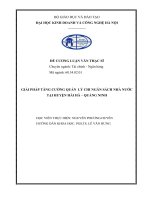 GIẢI PHÁP TĂNG CƯỜNG QUẢN  lý CHI NGÂN SÁCH NHÀ nước tại HUYỆN hải hà – QUẢNG NINH 