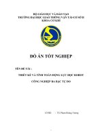 Thiết kế và tính toán động lực học robot công nghiệp ba bậc tự do