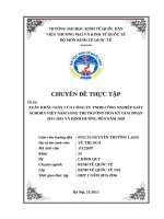 XUẤT KHẨU GIÀY của CÔNG TY TNHH CÔNG NGHIỆP GIÀY AURORA VIỆT NAM SANG THỊ TRƯỜNG HOA kỳ GIAI đoạn 2011 2015 và ĐỊNH HƯỚNG đến năm 2020 