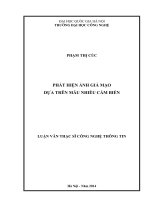 Phát hiện ảnh giả mạo dựa trên mẫu nhiễu cảm biến