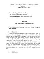 Báo cáo thu hoạch cá nhân đợt thực tập tốt nghiệp 1