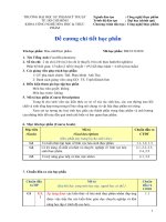 Đề cương chi tiết học phần hoá sinh thực phẩm (Trường đại học sư phạm kĩ thuật TP.HCM) 