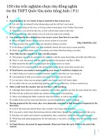 DeThiThu net  150 cau trac nghiem cau dong nghia tieng anh id file 314