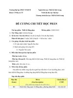 Đề cương chi tiết học phần Thiết kế đồng phục (Trường đại học sư phạm kĩ thuật TP.HCM) 