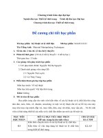 Đề cương chi tiết học phần Kỹ thuật xử lý chất liệu (Trường đại học sư phạm kĩ thuật TP.HCM) 