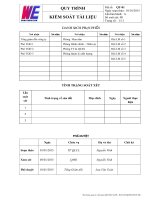 Quy trinh kiem soat tai lieu QT 01