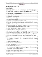 Giải pháp nâng cao hiệu quả sử dụng vốn lưu động tại công ty CP đầu tư thương mại và phát triển công nghệ FSI việt nam 