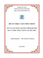 Xây dựng chương trình hỗ trợ dạy và học tiếng anh ở cấp tiểu học