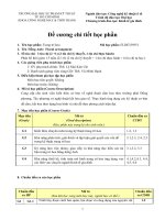 Đề cương chi tiết học phần Trang trí hoa (Trường đại học sư phạm kĩ thuật TP.HCM)