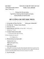 Đề cương chi tiết học phần Thực hành nấu ăn Việt Nam (Trường đại học sư phạm kĩ thuật TP.HCM) 