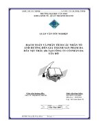 Hạch toán và phân tích các nhân tố ảnh hưởng đến giá thành sản phẩm da dây nịt trâu (B) tại công ty cổ phần da Tây đô