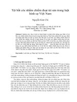 Tội bắt cóc nhằm chiếm đoạt tài sản trong luật hình sự Việt Nam