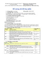 Đề cương chi tiết học phần Vẽ mỹ thuật (Trường đại học sư phạm kĩ thuật TP.HCM) 