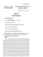 SKKN: Một số biện pháp dạy học theo hướng tích hợp nhằm nâng cao hiệu quả rèn luyện kỹ năng sống cho học sinh