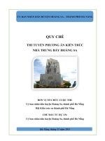 QUY CHẾ THI TUYỂN PHƯƠNG ÁN KIẾN TRÚC NHÀ TRƯNG BÀY HOÀNG SA