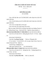 Pháp luật hợp đồng trong hoạt động kinh doanh thương mại  Hợp đồng mẫu Đại diện thương nhân  HĐ ĐDCTN 3