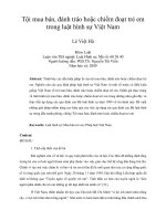 Tội mua bán, đánh tráo hoặc chiếm đoạt trẻ em trong luật hình sự Việt Nam