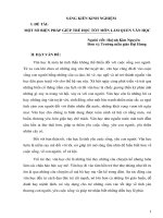 skkn một số BIỆN PHÁP GIÚP TRẺ học tốt môn làm QUEN văn học