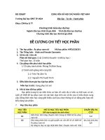 Đề cương chi tiết học phần Âu phục nam nữ (Trường đại học sư phạm kĩ thuật TP.HCM)