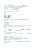 Lý thuyết trọng tâm về amin – amino axit (phần 2) 